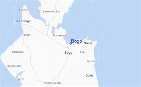 bogo city map|Detailed Road Map of Bogo City .